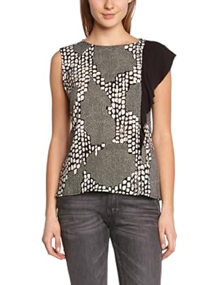 Kookai Blusa (Blanco / Negro)