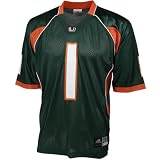 Adidas Miami Hurricanes #1 Green Replica Football Jersey