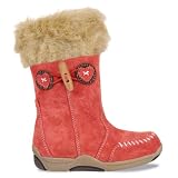 Hush Puppies Macaroon Girls Pink Fur Trimmed Boots 33315