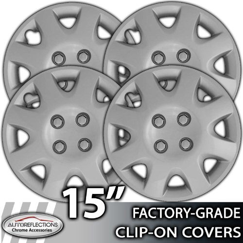 1998 2000 Honda Civic 15 Silver Clip On Hubcaps Melissa Costa Gomesjids