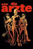 Poster Die Ärzte Rock Art - Farin Bela und Rod im Comic Style - Kein Schrott - Belafarinrod ,) - Maxiposter - 61 x 91,5 cm