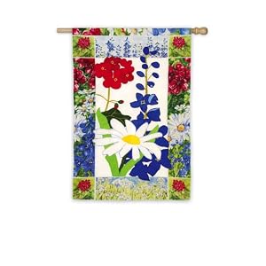 Patriotic Summer Floral Flag (Reg.)