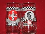 5 glasses Bobby Labonte Nascar Coke Glass