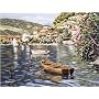 Painting On Canvas Acrylic Paint By Number Kit 11"X14"-Lakeside Retreat