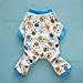 Fitwarm® Adorable Paws Dog Pajamas for Dog Shirt Cozy Soft Dog Pjs Dog Clothes, Small