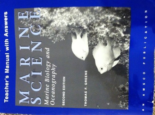Marine Science, Marine Biology and Oceanography 'Teacher's Manual'