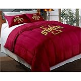 Iowa State Cyclones Comforter Set: Twin Comforter with Shams
