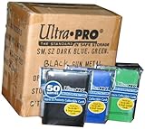 Ultra Pro Game Card Sleeves Packs Combo Box - BLACK, BLUE & GREEN - 24 packs