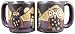 One (1) MARA STONEWARE COLLECTION - 16 Oz Coffee/Tea Cup Collectible Dinner Mugs - Night Owl Bird Design