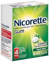 Nicorette Coated Gum 4mg, 100 pieces (Fresh Mint)
