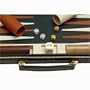 Backgammon Travel Leather Large Black