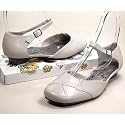 JANE KLAIN design, Damen Fesselriemchen-Pumps, grau Gr.41