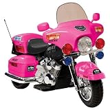 National Products 12V Police Motorcycle - Pink