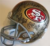 2011 SAN FRANCISCO 49ERS TEAM SIGNED AUTOGRAPHED FULL SIZE HELMET FRANK GORE COA + HOLOGRAM