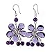 Candygem 925 Sterling Silver Purple Crystal, title=