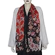 Fashion Scarfs for Women Printed Crepe Silk Size 20 X 68 inches
