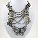 Layered Butterfly Necklace & Earring Jewelry Set Vintage Style