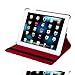HDE Rotating iPad Case Magnetic Folding Leather Cover Folio Flip Stand for Apple iPad 2 iPad 3 iPad 4 (Red & White Polka Dot)