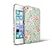 iPhone 5S Teen Girl Case, Akna Retro Floral Series**[Vintage Flower Pattern]**[Slim Cover]**[Semi-soft Rubber Oil Coating] Back Case for iPhone 5 5S - [Elegant Vintage Green]