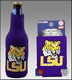SET OF 2 LSU TIGERS CAN & BOTTLE KOOZIE COOLER