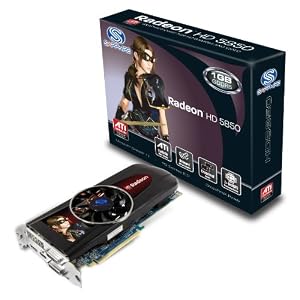 Sapphire Radeon HD 5850 1 GB DDR5 Dual DVI-I/HDMI/DP PCI-Express Graphics Card 100282-3SR
