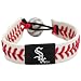 Show off your favorite team by wearing this stylish officially licensed MLB baseball bracelet from 
GameWear.  Each bracelet is made from genuine baseball leather and real baseball stitches and is 
boldly emblazoned with the team logo and colors.   Bracelets are one-size-fits-all and have a unique 
elastic baseball bead closure.  Available in multiple styles and players!