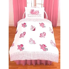 My Little Pony Duvet Cover and Pillowcase White Design Kids Bedding