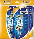BiC Comfort 3 Mens Triple Blade Disposable Shaver 3 Packs of 4