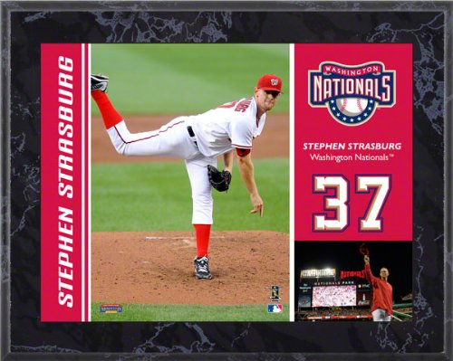 Stephen Strasburg Washington Nationals 8x10 Marble Color Player Plaque