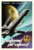Star Wars Art Limited Edition Print Large Canvas DEFEND & PROTECT by Mike Kungl