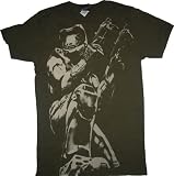 Halo 3 Spartan Posterized T-shirt Military Green