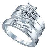 0.15CT-DIA MICRO-PAVE TRIO SET