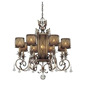 Minka Lavery Aston Court 4749-206 Large 11-LT 660w (36"H x 35"W) Chandelier Lighting in Bronze