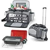 Portable Tailgating Grill Set Propane Vulcan w/ Cooler - by Picnic Time