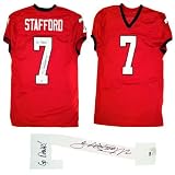 Signed Matthew Stafford Red Georgia Bulldogs Jersey PSA/DNA COA Stafford is the former Georgia star Quarterback, who became the #1 overall 2009 NFL Draft Pick of the Detroit Lions. PSA/DNA authenticated. Hologram # verified on PSA's website. PSA/DNA is the world's leading authenticator of autographs. Stafford also inscribed GO DAWGS on jersey. Georgia is known as the Bulldogs. Autographe