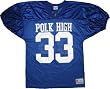Married with Children Al Bundy Polk High 33 Blue Football Jersey Costume