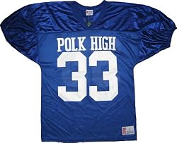 Married with Children Al Bundy Polk High 33 Blue Football Jersey Costume