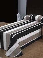 Casa Campo  Colcha Bouti+Coj. Latino (Gris/Negro/Blanco)