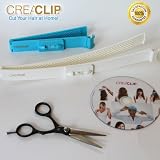 CreaClip Professional Haircutting Tool Kit - 2 CreaClips, Scissors & DVD