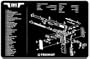 Beck Tek TekMat 11-Inch X 17-Inch Handgun Cleaning Mat with 1911 Imprint, Black