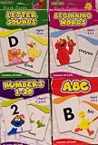 Books : Sesame Street Flashcards (Letter Sounds / ABC / Beginning Words / Numbers 1 - 20) - 4 Boxed Flashcard Set (Sesame Street)
