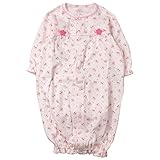 《H28年秋冬物》(日本製) Pample Mousse(パンプルムース) 接結小花プリント花モチーフ付き2WAYドレス 50cm~70cm/PK NO.DP-63551