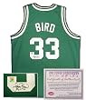 Larry Bird Boston Celtics NBA Hand Signed Authentic Style Away Green Basketball Jersey
