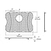 ELKAY Wire Bottom Grid 20x14-3/4 STAINLESS LKWOBG2115SS