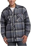 Dickies Men's Sherpa Lined Button Down Flannel