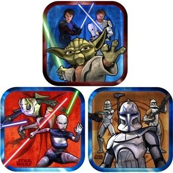 51nOtUcHORL Star Wars   The Clone Wars Dessert Plates, 8ct