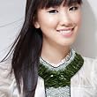 Y Mother of Pearl Neckpiece Green / White (Femme Frivolity)