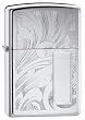 Scroll Design V Panel - Zippo 21138, Zippo Lighters Other Lighters