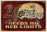 Motorcycle Hotrod Pinup Girl Vintage Metal Signs H-D LS50