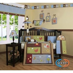 Boutique Airplane Aviator Boy 13PCS CRIB BEDDING SET
by GEENNY